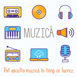 Pot asculta muzica in timp ce lucrez